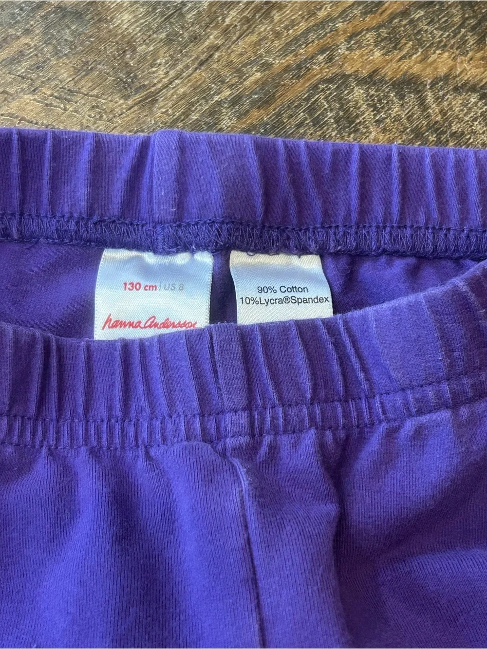 Hanna Andersson Purple Girls' Leggings 130